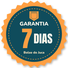 Selo de garantia de 7 dias do Bolso do Juca.